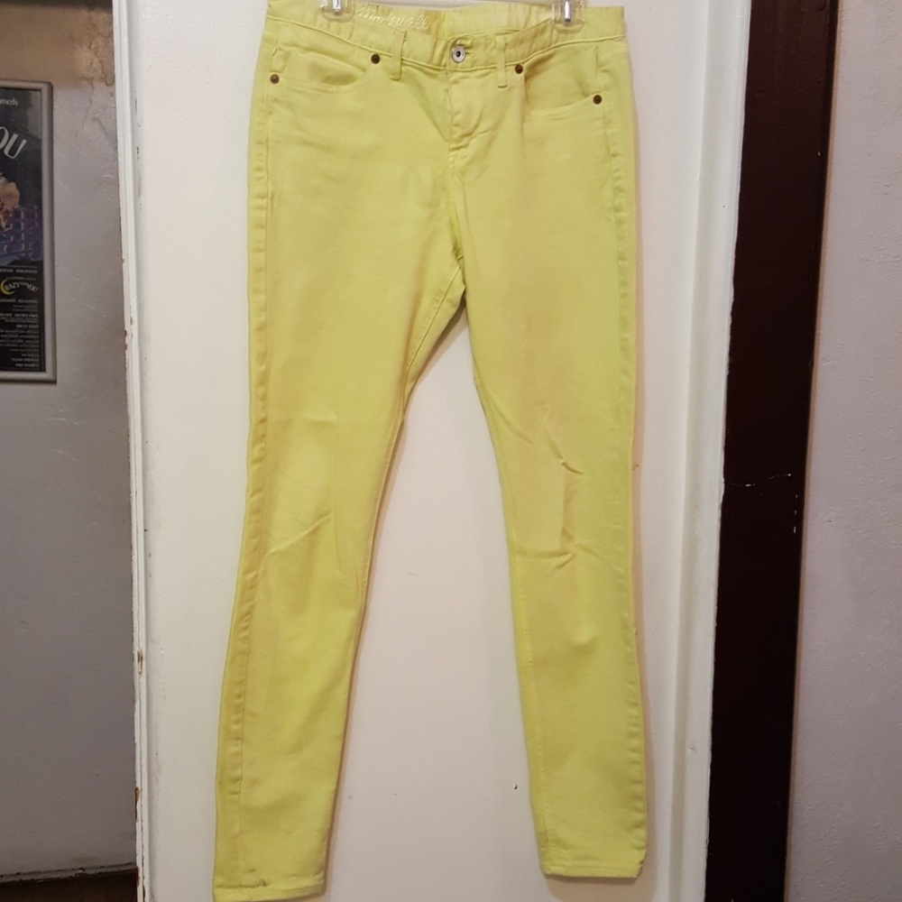 Madewell skinny skinny lemon jeans